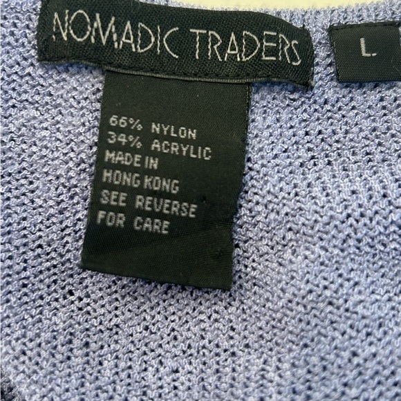 Nomadic Traders Purple V-Neck Women's Sweater - Picture 8 of 8